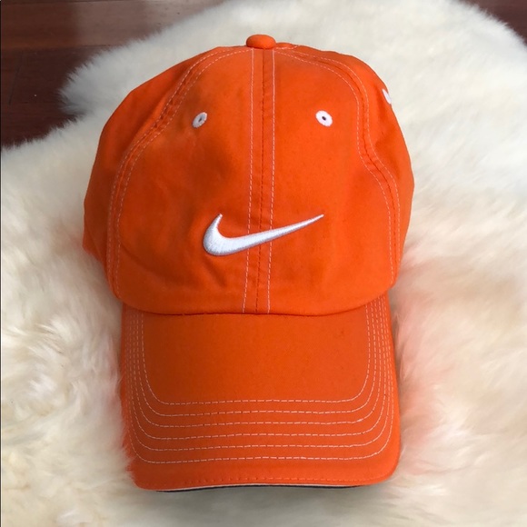 orange nike golf hat